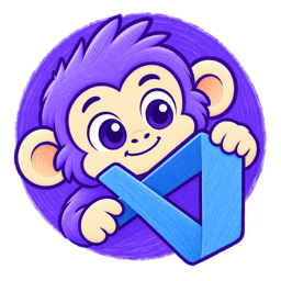 Loggy with the VS Code logo